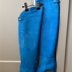 SCHUTZ  Bright Blue Over-the-Knee Boots